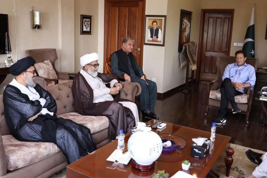 علامہ راجہ ناصرعباس کی عمران خان سے ملاقات، امریکہ کے خلاف جرات مندانہ موقف کی حمایت