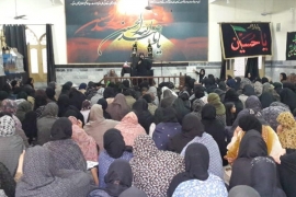 ایم ڈبلیوایم کی مرکزی رہنمامحترمہ معصومہ نقوی کا جہلم میں خمسہ مجالس عزا سے خطاب