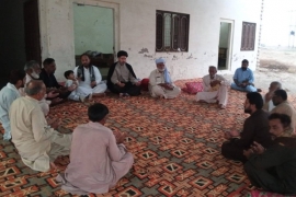 صدر ایم ڈبلیوایم پنجاب علامہ سید علی اکبر کاظمی کا سید ریاض حسین شاہ کے لواحقین سے تعزیت