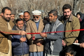 پارلیمانی لیڈر ایم ڈبلیوایم کاظم میثم کے فنڈ سے کیپٹن حسن لنک روڈ کا باقاعدہ افتتاح