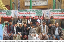 ملتان، ایم ڈبلیو ایم کے زیراہتمام امام بارگاہ حسین دولت گیٹ کے سامنے استقبالیہ کیمپ، چائے اور پانی کی سبیل کا اہتمام