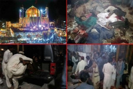 لعل شہباز قلندر کی درگاہ میں خودکش حملہ، خواتین اور بچوں سمیت 72 افراد شہید، 150 سے زائد زخمی
