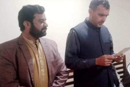 ایڈووکیٹ عمر فاروق کو ایم ڈبلیو ایم کوٹ ادو کا ضلعی صدر نامزد کر دیا گیا، علامہ اقتدار نقوی نے حلف لیا