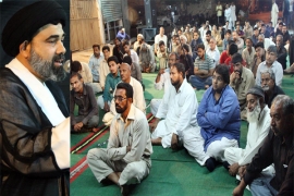 خاتون جنت حضرت زہراء س کی آل پر آج بھی پاکستان، یمن، شام اورعراق میں مظالم جاری ہیں، علامہ احمد اقبال رضوی