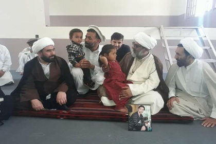 پاراچنار، علامہ راجہ ناصر عباس کی شہداء کے بچوں اورامام جمعہ علامہ فدا مظاہری سے ملاقات