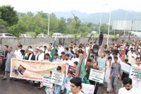 سانحہ پاراچنار کے خلاف نماز عید کے بعدعلامہ راجہ ناصرعباس جعفری کی زیر قیادت اسلام آباد میں احتجاجی ریلی