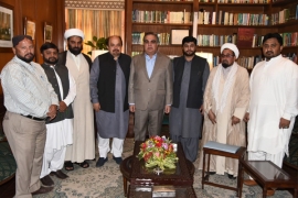 علامہ مقصودڈومکی کی سربراہی میں ایم ڈبلیوایم کے وفدکی گورنر سندھ عمران اسماعیل سے خصوصی ملاقات
