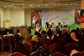 ایک عورت کی تربیت گویا پورے معاشرے کی تربیت ہوتی ہے اس کیلئے  امامیہ طالبات کو بہترین کردار ادا کرنا ہوگا، علامہ راجہ ناصرعباس