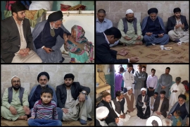 علامہ حسن ظفر نقوی کی کراچی میں ٹارگٹ کلنگ میں شہید ہونے والوں کے اہل خانہ سے ملاقات اور تعزیت